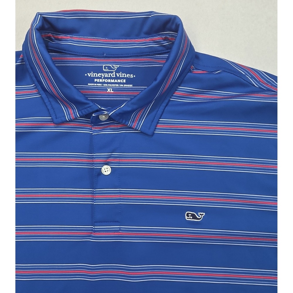 Vineyard Vines Performance Polo Golf Shirt Men XL LIMITED USE America 250 BDAY